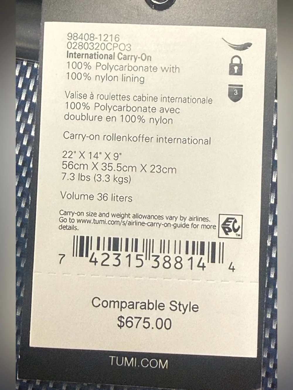 International Carry-On Hardside Luggage